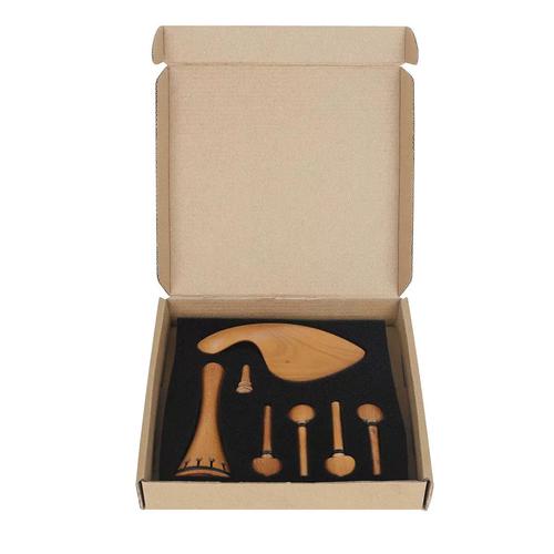 專(zhuān)用小提琴配件套裝4/4蘇木鑲烏木4件套拉弦板腮托弦軸尾釘樂(lè)器-淘寶