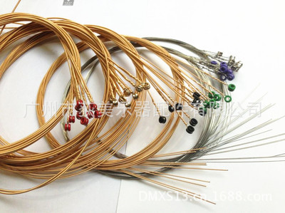 【荻美樂器生產批發高級琴弦 彩頭進口六角鋼芯民謠鋼弦 吉他弦線】價格,廠家,圖片,樂器配件,廣州市荻美樂器配件-